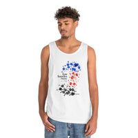 Thumbnail for Polyamory Flag Los Angeles Pride Heavy Cotton Tank Top Unisex Size - My Rainbow Is In My DNA Printify