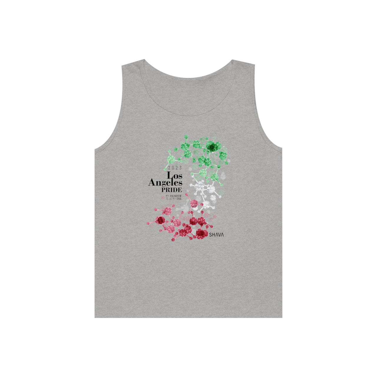 Abrosexual Flag Los Angeles Pride Heavy Cotton Tank Top Unisex Size - My Rainbow Is In My DNA Printify