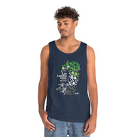 Thumbnail for Aromantic Flag Los Angeles Pride Heavy Cotton Tank Top Unisex Size - My Rainbow Is In My DNA Printify