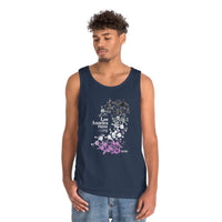 Thumbnail for Asexual Flag Los Angeles Pride Heavy Cotton Tank Top Unisex Size - My Rainbow Is In My DNA Printify