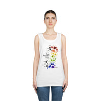 Thumbnail for Straight Ally Flag Los Angeles Pride Heavy Cotton Tank Top Unisex Size - My Rainbow Is In My DNA Printify