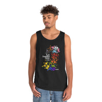 Thumbnail for Progress Flag Los Angeles Pride Heavy Cotton Tank Top Unisex Size - My Rainbow Is In My DNA Printify