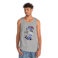 Thumbnail for Leather Flag Los Angeles Pride Heavy Cotton Tank Top Unisex Size - My Rainbow Is In My DNA Printify