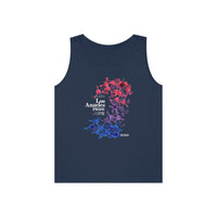 Thumbnail for Bisexual Flag Los Angeles Pride Heavy Cotton Tank Top Unisex Size - My Rainbow Is In My DNA Printify