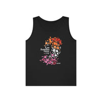 Thumbnail for Lesbian Flag Los Angeles Pride Heavy Cotton Tank Top Unisex Size - My Rainbow Is In My DNA Printify