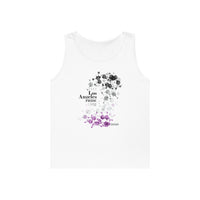 Thumbnail for Asexual Flag Los Angeles Pride Heavy Cotton Tank Top Unisex Size - My Rainbow Is In My DNA Printify