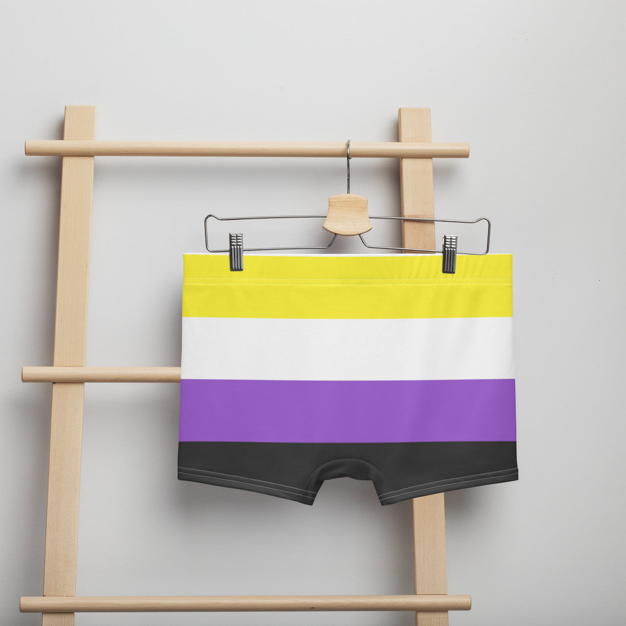 Non Binary Flag LGBTQ Boxer for Her/Him or They/Them SHAVA