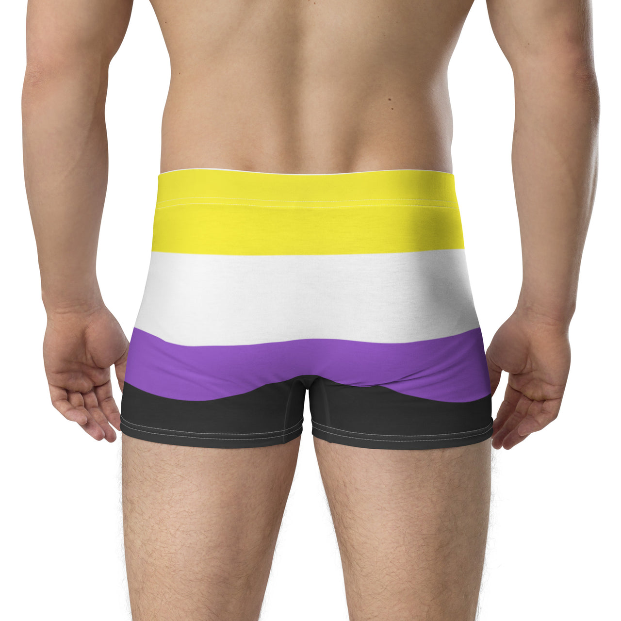 Non Binary Flag LGBTQ Boxer for Her/Him or They/Them SHAVA