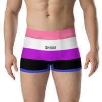 Thumbnail for Genderfluid Flag LGBTQ Boxer for Her/Him or They/Them SHAVA