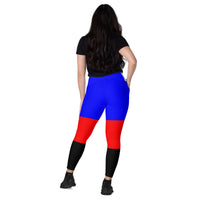 Thumbnail for Polyamory Flag LGBTQ Pockets Leggings Women’s Size SHAVA