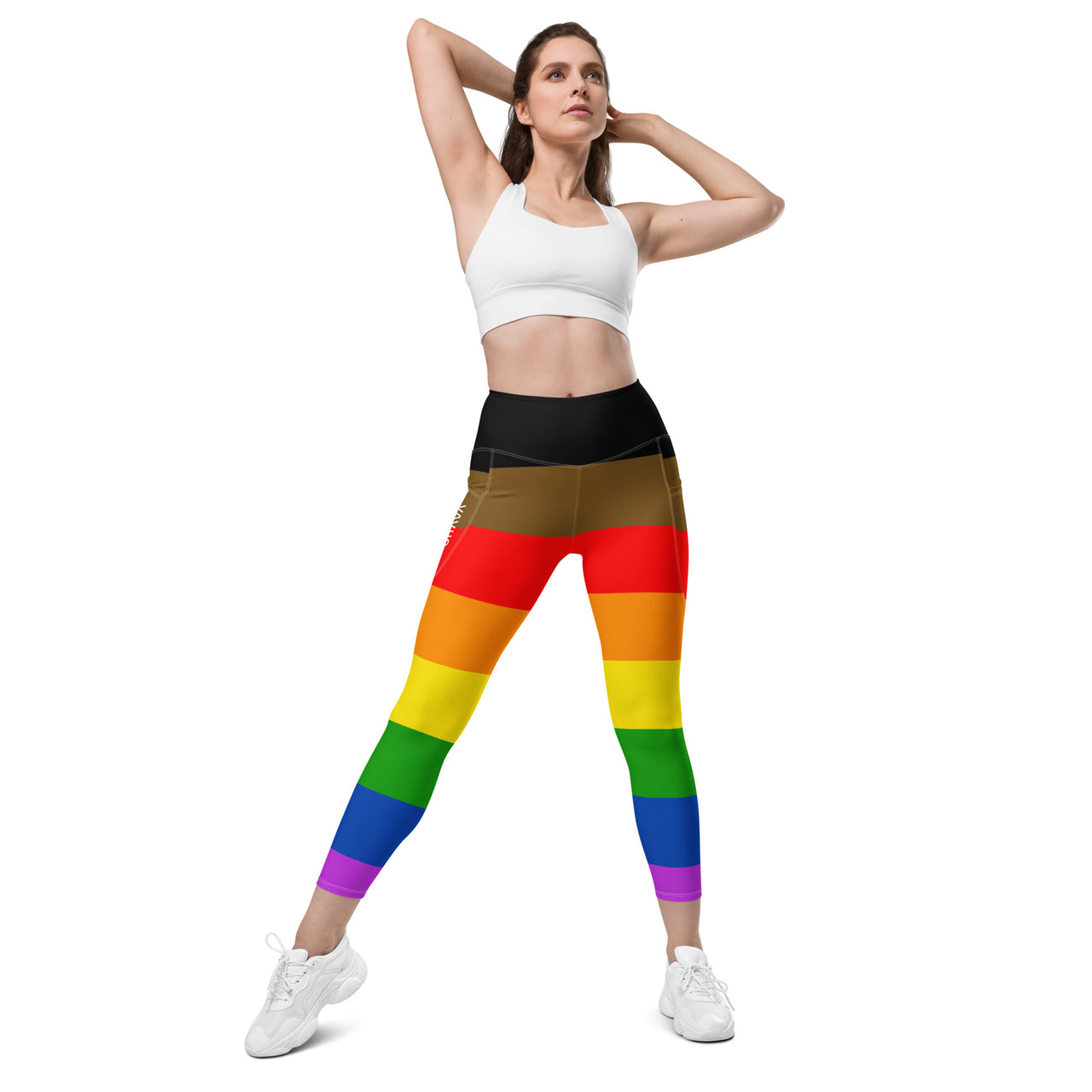 Philadelphia Flag LGBTQ Pockets Leggings Women’s Size SHAVA