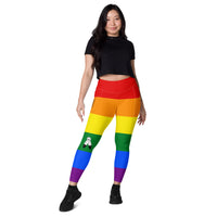 Thumbnail for Two Spirit Flag LGBTQ Pockets Leggings Women’s Size SHAVA