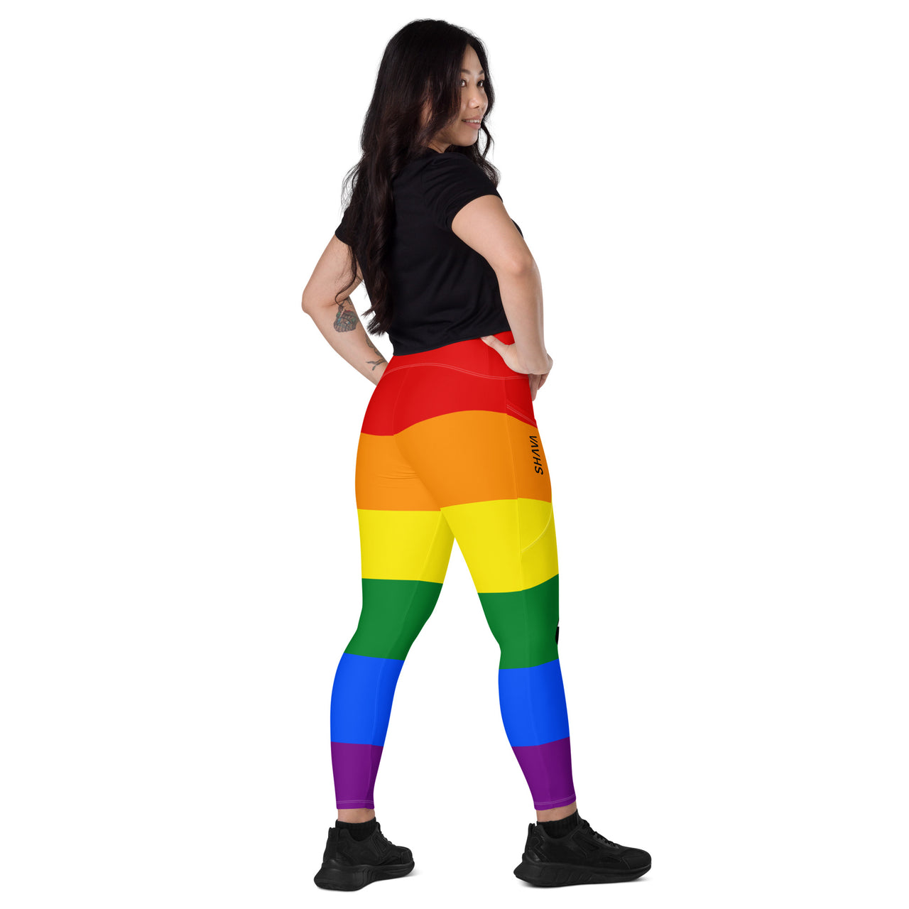 Two Spirit Flag LGBTQ Pockets Leggings Women’s Size SHAVA
