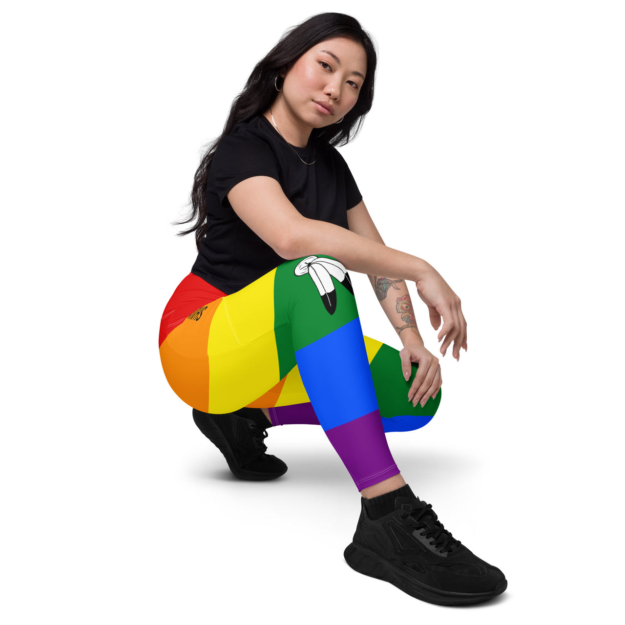 Two Spirit Flag LGBTQ Pockets Leggings Women’s Size SHAVA