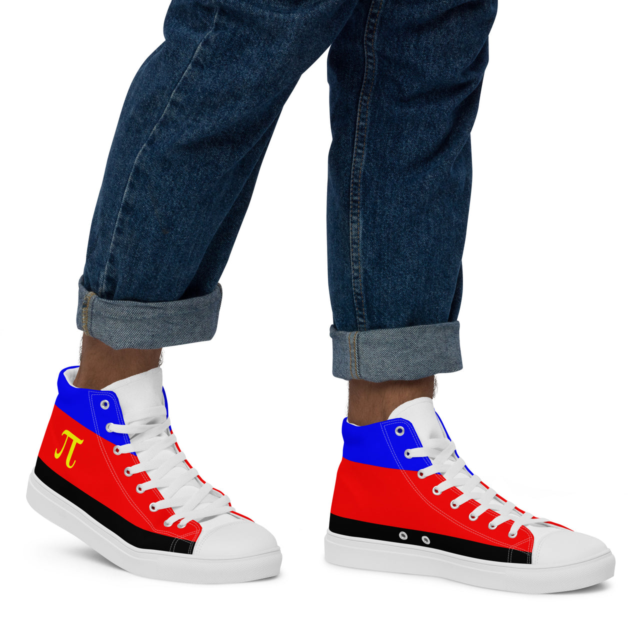 Polyamory Flag LGBTQ High Top Canvas Shoes Men’s Size SHAVA