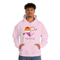 Thumbnail for Lesbian  Flag LGBTQ Affirmation Hoodie Unisex Size - The Other Half Printify