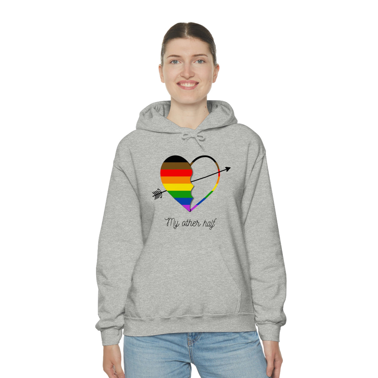 philadelphia  Flag LGBTQ Affirmation Hoodie Unisex Size - The Other Half Printify