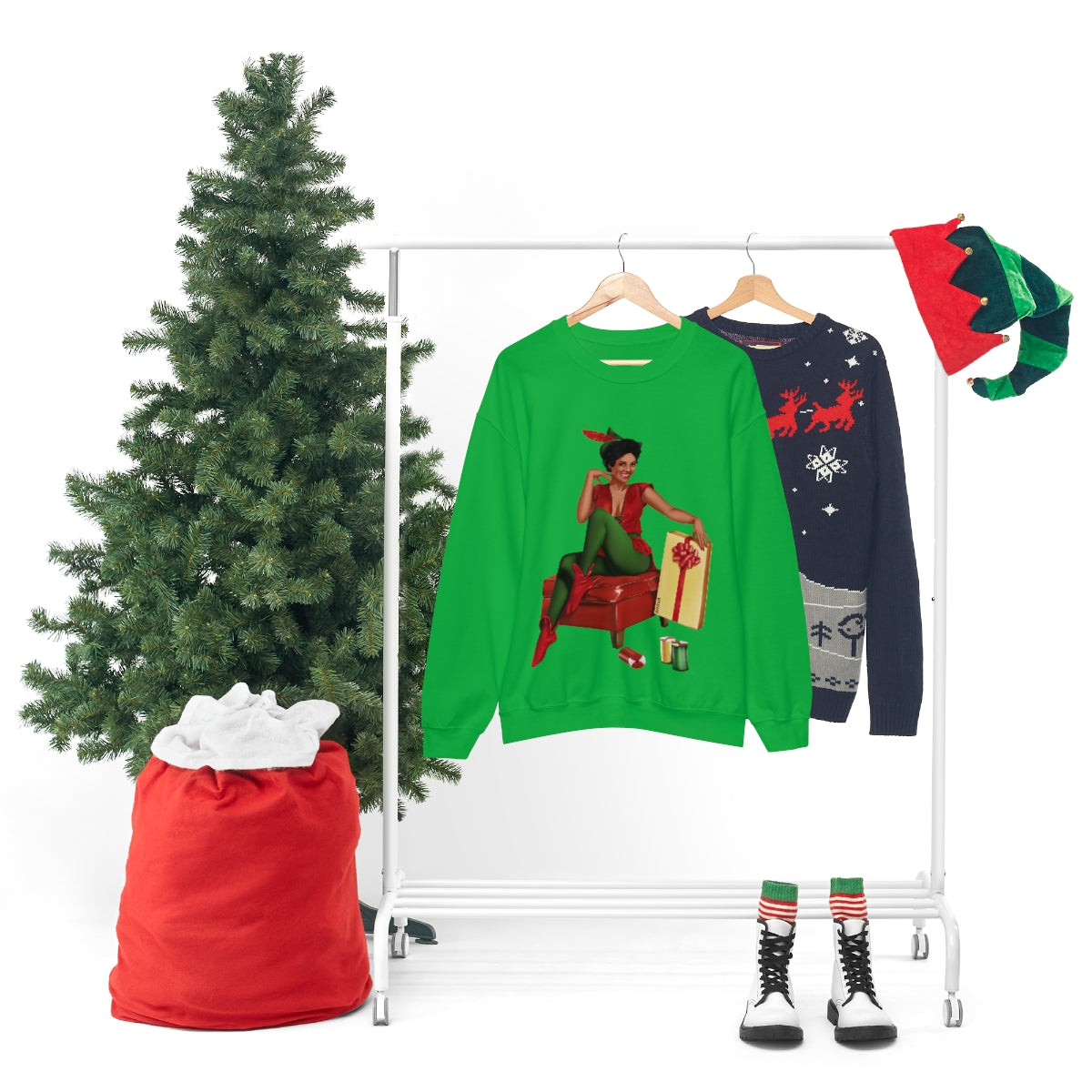 Christmas Unisex Sweatshirts , Sweatshirt , Women Sweatshirt , Men Sweatshirt ,Crewneck Sweatshirt, Christmas Girl Printify
