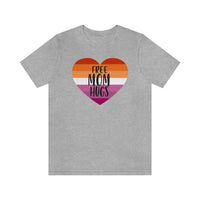 Thumbnail for Lesbian Pride Flag Mother's Day Unisex Short Sleeve Tee - Free Mom Hugs SHAVA CO