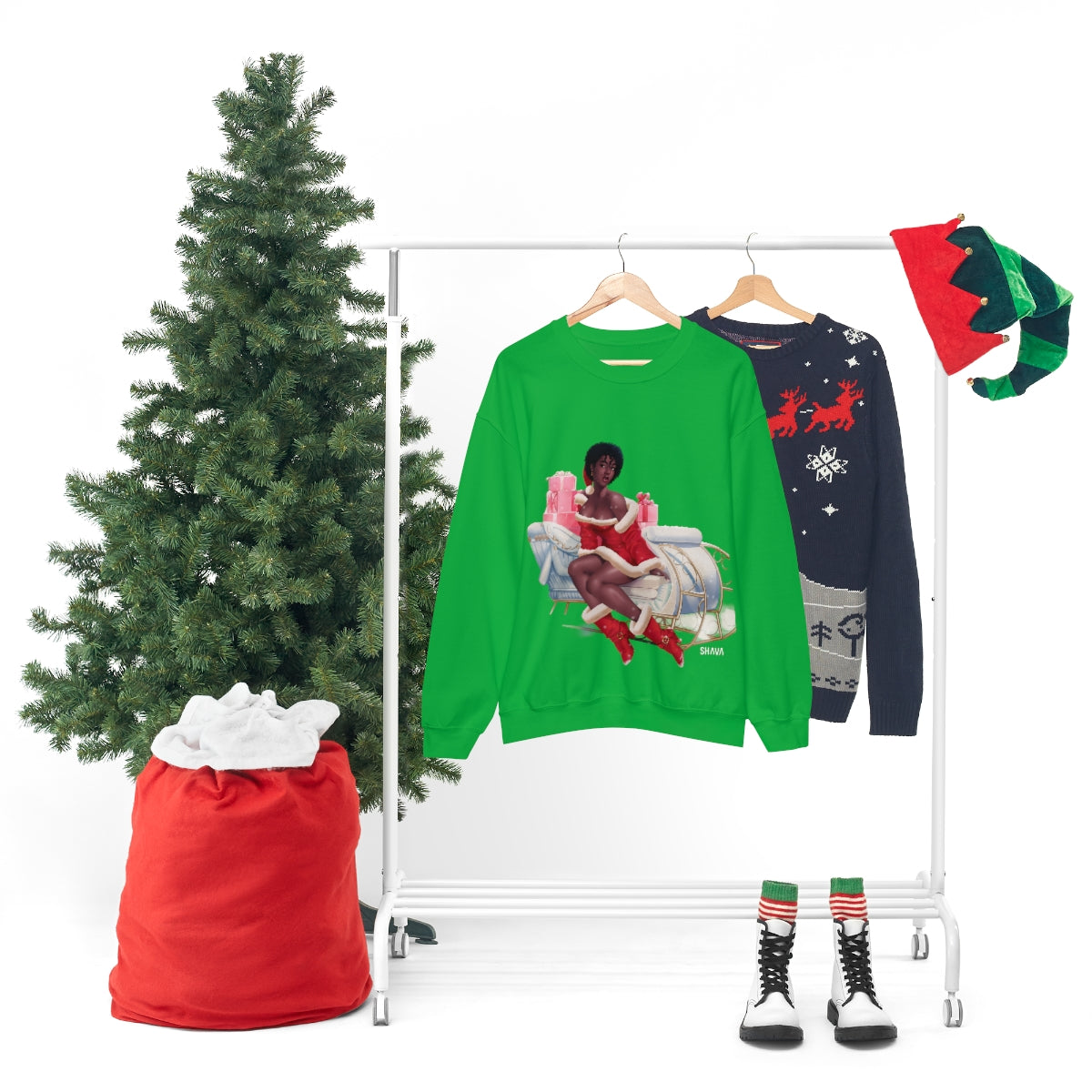 Christmas Unisex Sweatshirts , Sweatshirt , Women Sweatshirt , Men Sweatshirt ,Crewneck Sweatshirt, Christmas Girl Printify