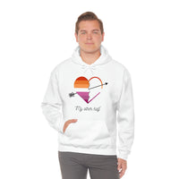 Thumbnail for Lesbian  Flag LGBTQ Affirmation Hoodie Unisex Size - The Other Half Printify