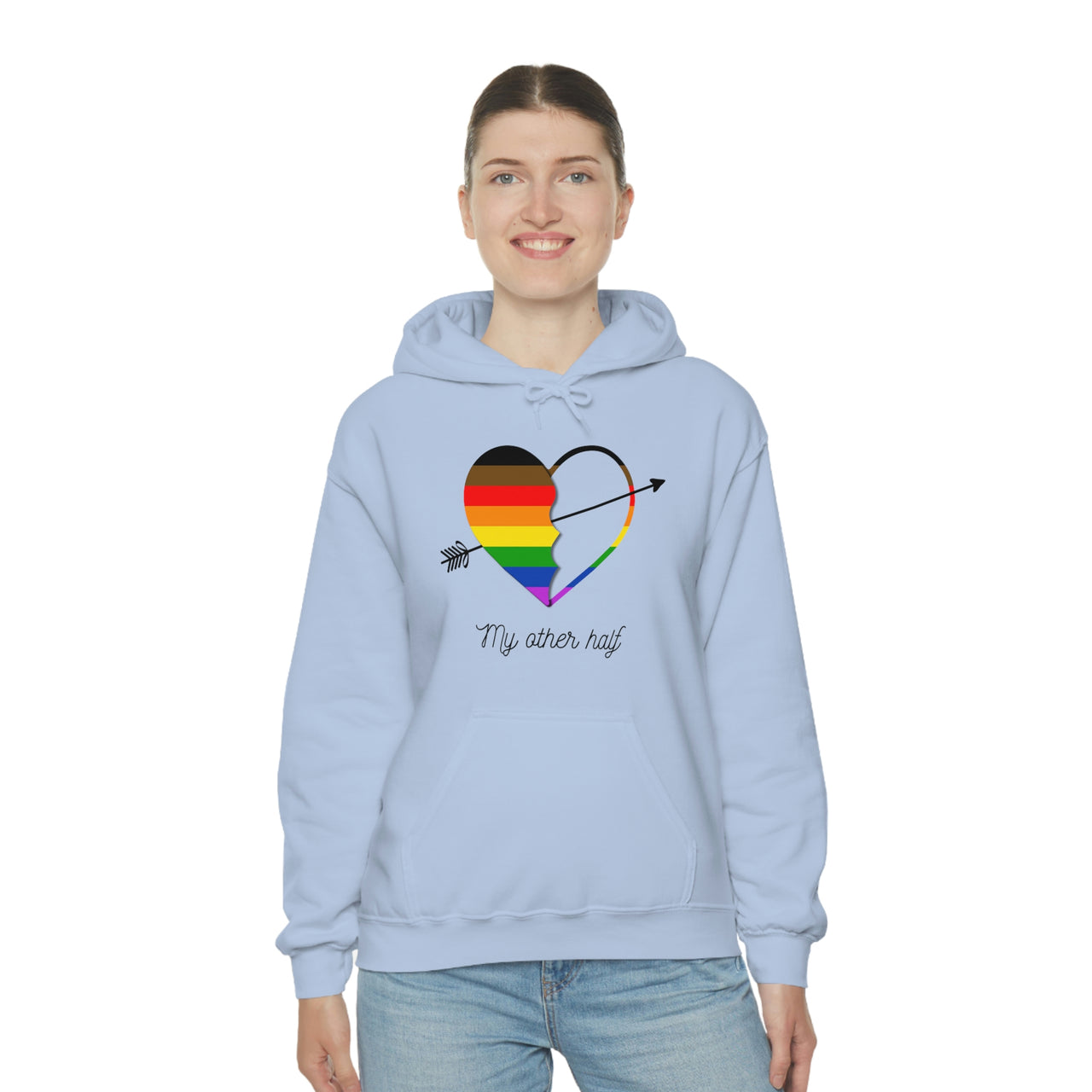 philadelphia  Flag LGBTQ Affirmation Hoodie Unisex Size - The Other Half Printify