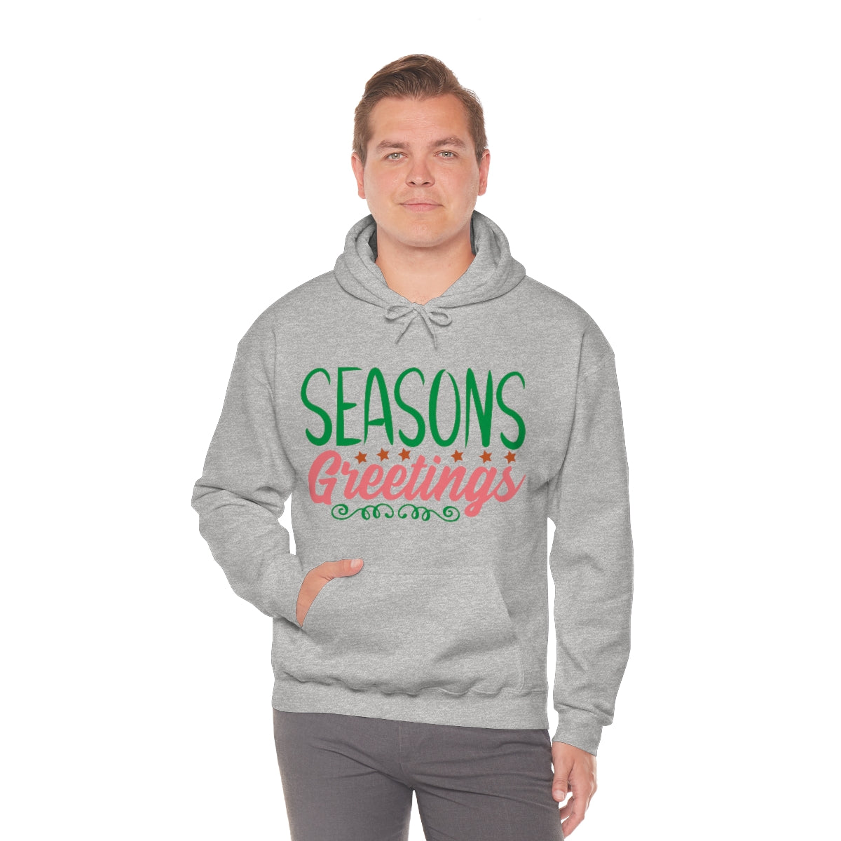 Merry Christmas Hoodie Unisex Custom Hoodie , Hooded Sweatshirt , Season’s Greetings Printify