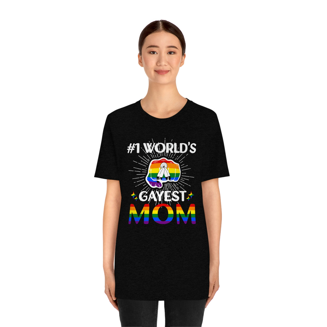 Two Spirit Pride Flag Mother's Day Unisex Short Sleeve Tee - #1 World's Gayest Mom SHAVA CO