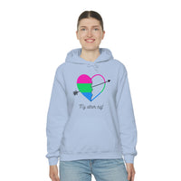 Thumbnail for Polysexual Flag LGBTQ Affirmation Hoodie Unisex Size - The Other Half Printify