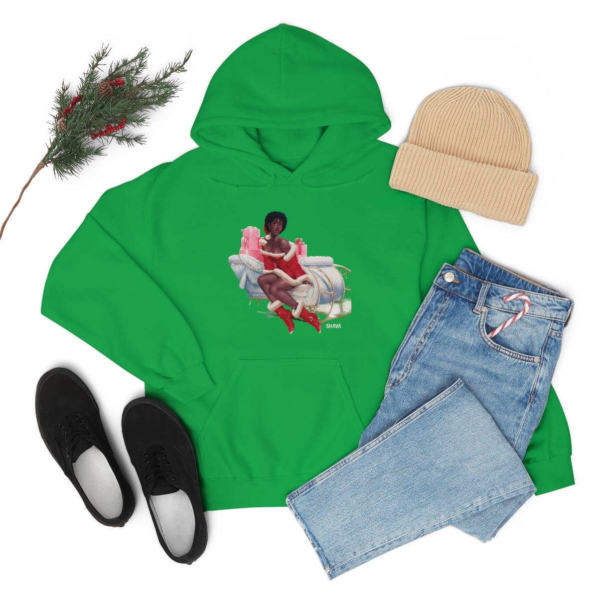 Christmas Custom Hoodie Unisex Custom Hoodie , Hooded Sweatshirt , Christmas Girl Printify