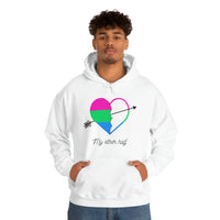 Thumbnail for Polysexual Flag LGBTQ Affirmation Hoodie Unisex Size - The Other Half Printify