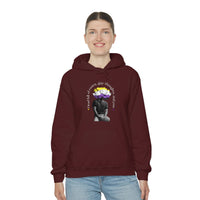 Thumbnail for Nonbinary Flag LGBTQ Affirmation Hoodie Unisex Size - Head Full Of Roses Gay Thoughts, Gay Thoughts, and You. Printify