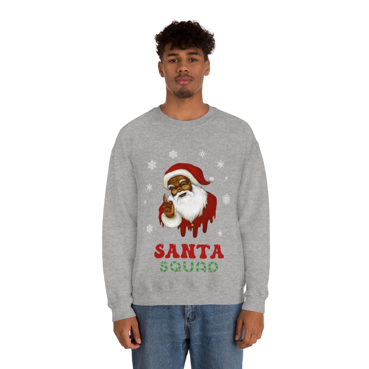 Merry Christmas Unisex Sweatshirts , Sweatshirt , Women Sweatshirt , Men Sweatshirt ,Crewneck Sweatshirt, Santa Squad Printify