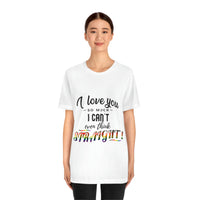Thumbnail for Philadelphia Flag LGBTQ Affirmation T-shirt  Unisex Size - I Can't Even Think Straight Printify