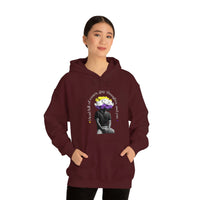 Thumbnail for Nonbinary Flag LGBTQ Affirmation Hoodie Unisex Size - Head Full Of Roses Gay Thoughts, Gay Thoughts, and You. Printify