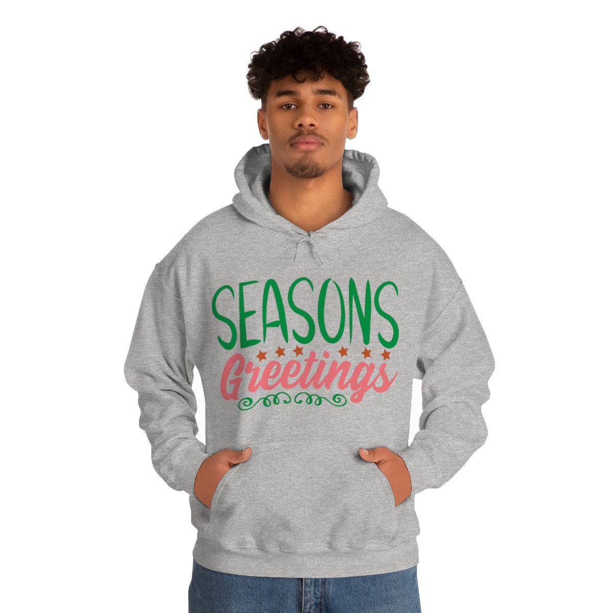 Merry Christmas Hoodie Unisex Custom Hoodie , Hooded Sweatshirt , Season’s Greetings Printify