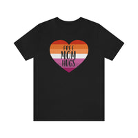 Thumbnail for Lesbian Pride Flag Mother's Day Unisex Short Sleeve Tee - Free Mom Hugs SHAVA CO
