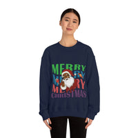 Thumbnail for Merry Christmas Unisex Sweatshirts , Sweatshirt , Women Sweatshirt , Men Sweatshirt ,Crewneck Sweatshirt, Merry Merry Merry Christmas Printify