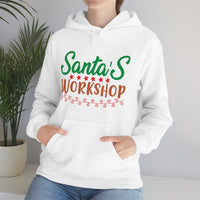 Thumbnail for Merry Christmas Hoodie Unisex Custom Hoodie , Hooded Sweatshirt , Santa's Workshop Printify
