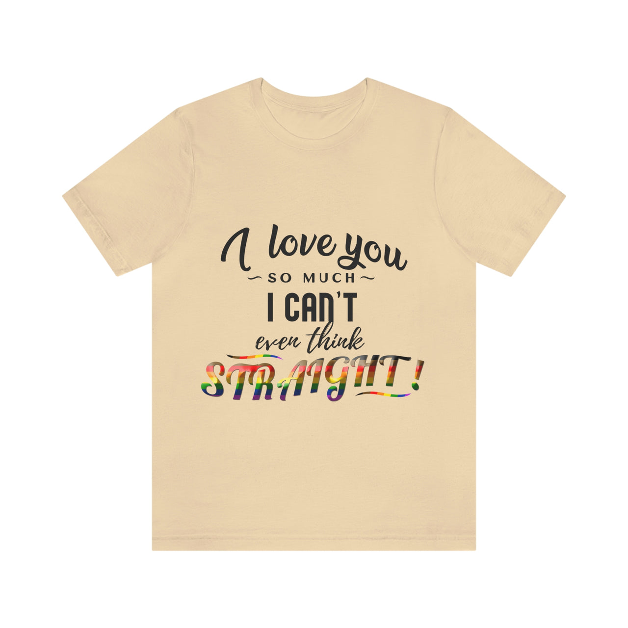 Philadelphia Flag LGBTQ Affirmation T-shirt  Unisex Size - I Can't Even Think Straight Printify