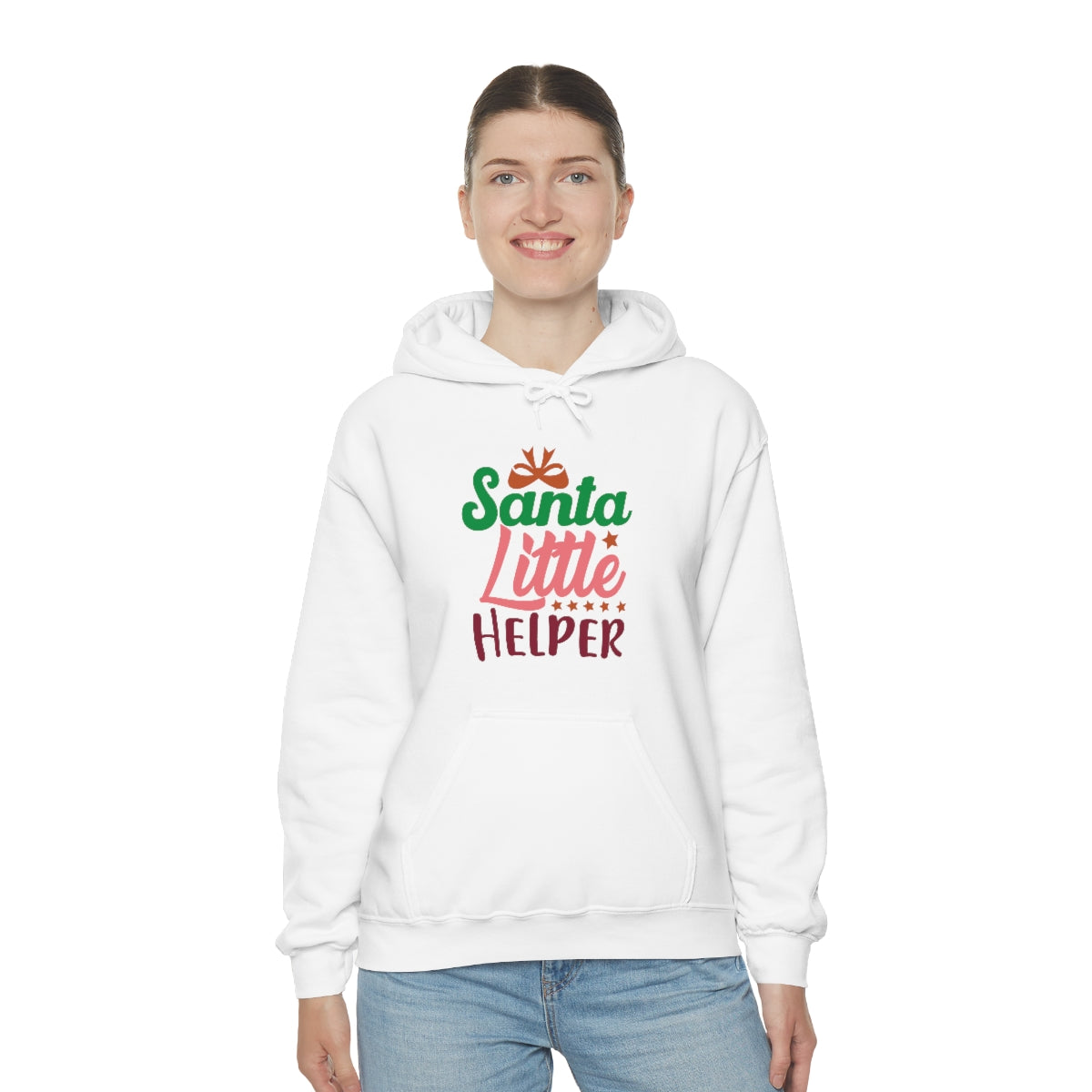 Merry Christmas Hoodie Unisex Custom Hoodie , Hooded Sweatshirt , Santa Little Helper Printify