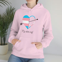 Thumbnail for Transgender  Flag LGBTQ Affirmation Hoodie Unisex Size - The Other Half Printify