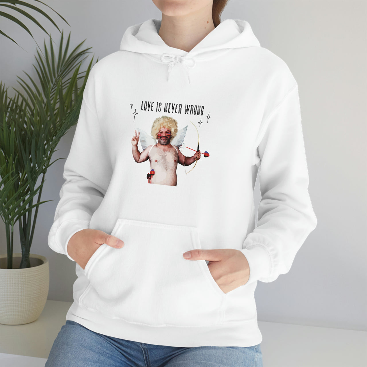 Polyamory Flag LGBTQ Affirmation Hoodie Unisex Size - Love Is Never Wrong Printify