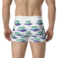 Thumbnail for Gay Flag LGBTQ Kisses Underwear for Her/Him or They/Them - White SHAVA