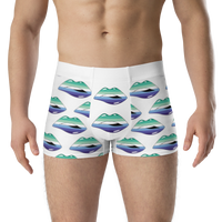 Thumbnail for Gay Flag LGBTQ Kisses Underwear for Her/Him or They/Them - White SHAVA