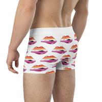 Thumbnail for Lesbian Flag LGBTQ Kisses Underwear for Her/Him or They/Them - White SHAVA