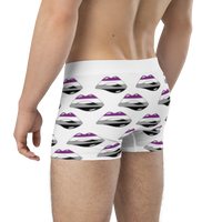 Thumbnail for Asexual Flag LGBTQ Kisses Underwear for Her/Him or They/Them - White SHAVA