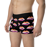 Thumbnail for Lesbian Flag LGBTQ Kisses Underwear for Her/Him or They/Them - Black SHAVA