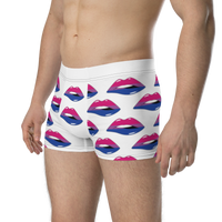 Thumbnail for Bisexual Flag LGBTQ Kisses Underwear for Her/Him or They/Them - White SHAVA