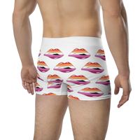 Thumbnail for Lesbian Flag LGBTQ Kisses Underwear for Her/Him or They/Them - White SHAVA